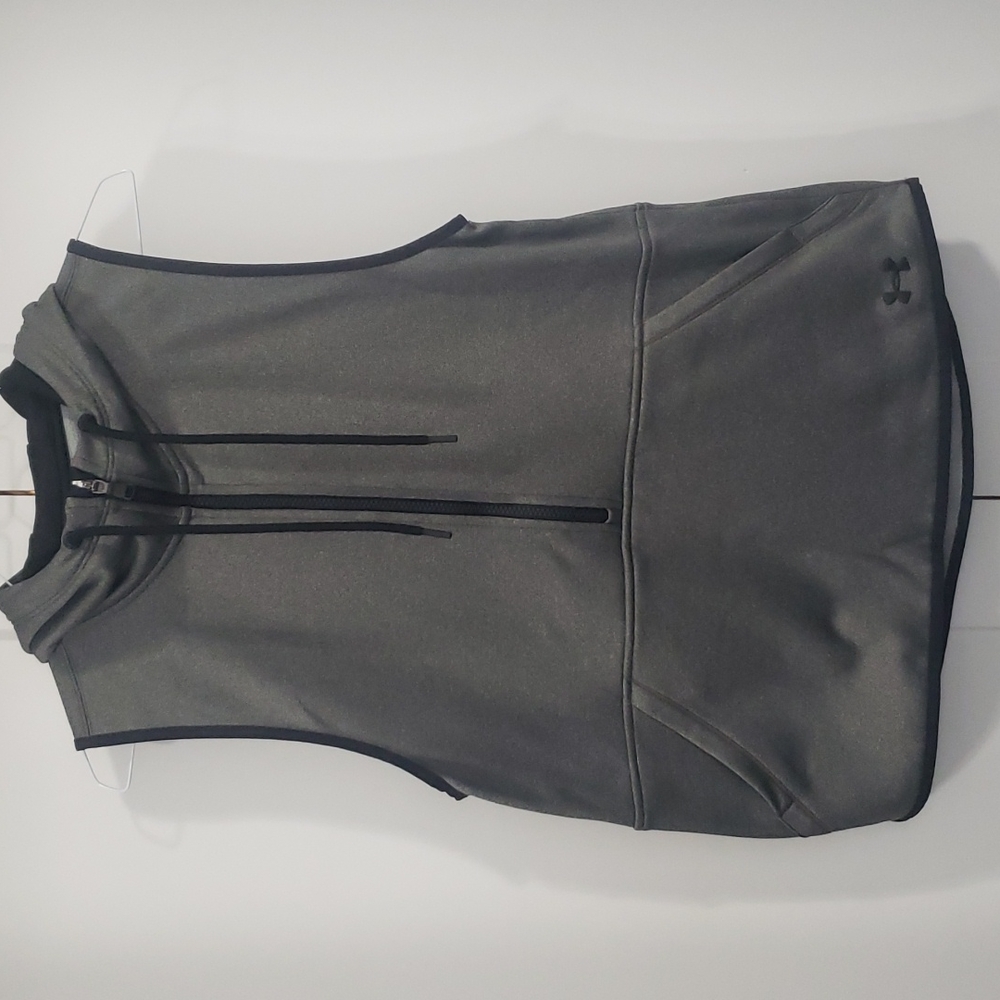 Womens Under Armour Grqy Pullover Zip Vest Hoodie Size Medium